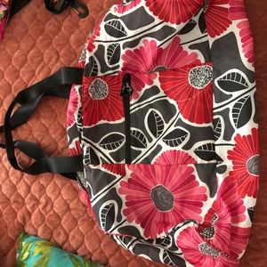 Vera Bradley packable duffle bag tote cheery Blossoms